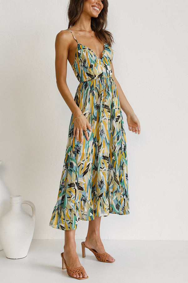 Robe midi Véronique en coton mélangé pour les vêtements de loisirs