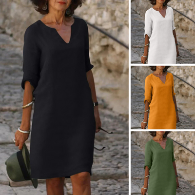 Josette™ | Robe Élégante avec Décolleté en V
