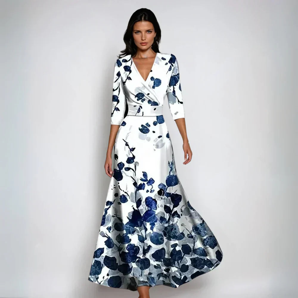 Isa | Robe portefeuille fleurie stylée pour une élégance sans effort