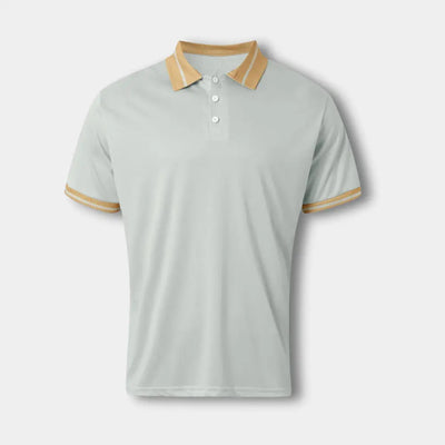 Polo homme coupe droite – Col contrasté et maille piquée