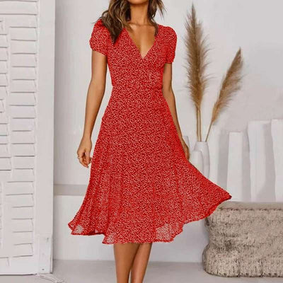 Robe d'été avec décolleté en V