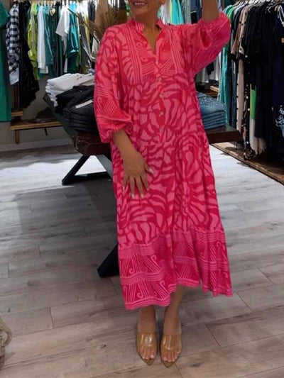 Mira | Robe Imprimée à Col V