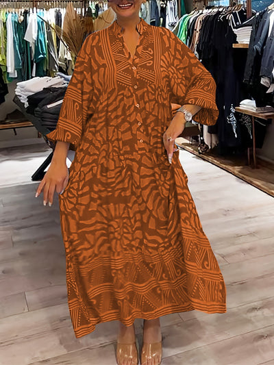 Mira | Robe Imprimée à Col V