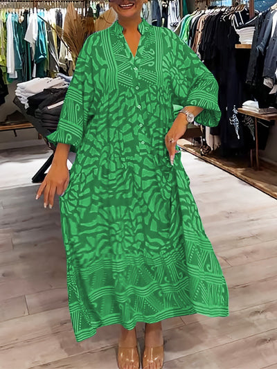 Mira | Robe Imprimée à Col V