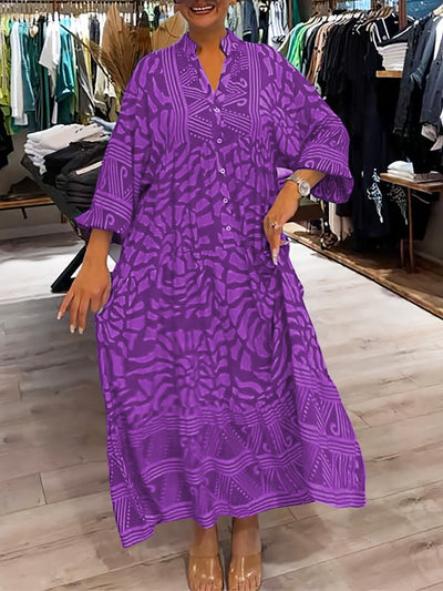 Mira | Robe Imprimée à Col V