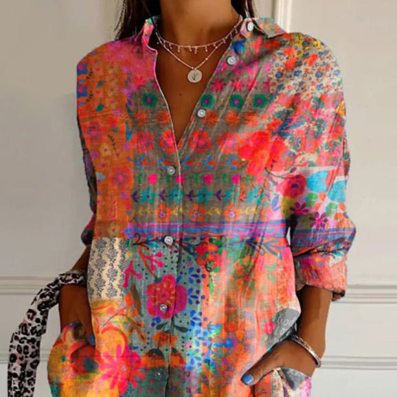 Anna | Blouse élégante à imprimé floral pour femmes