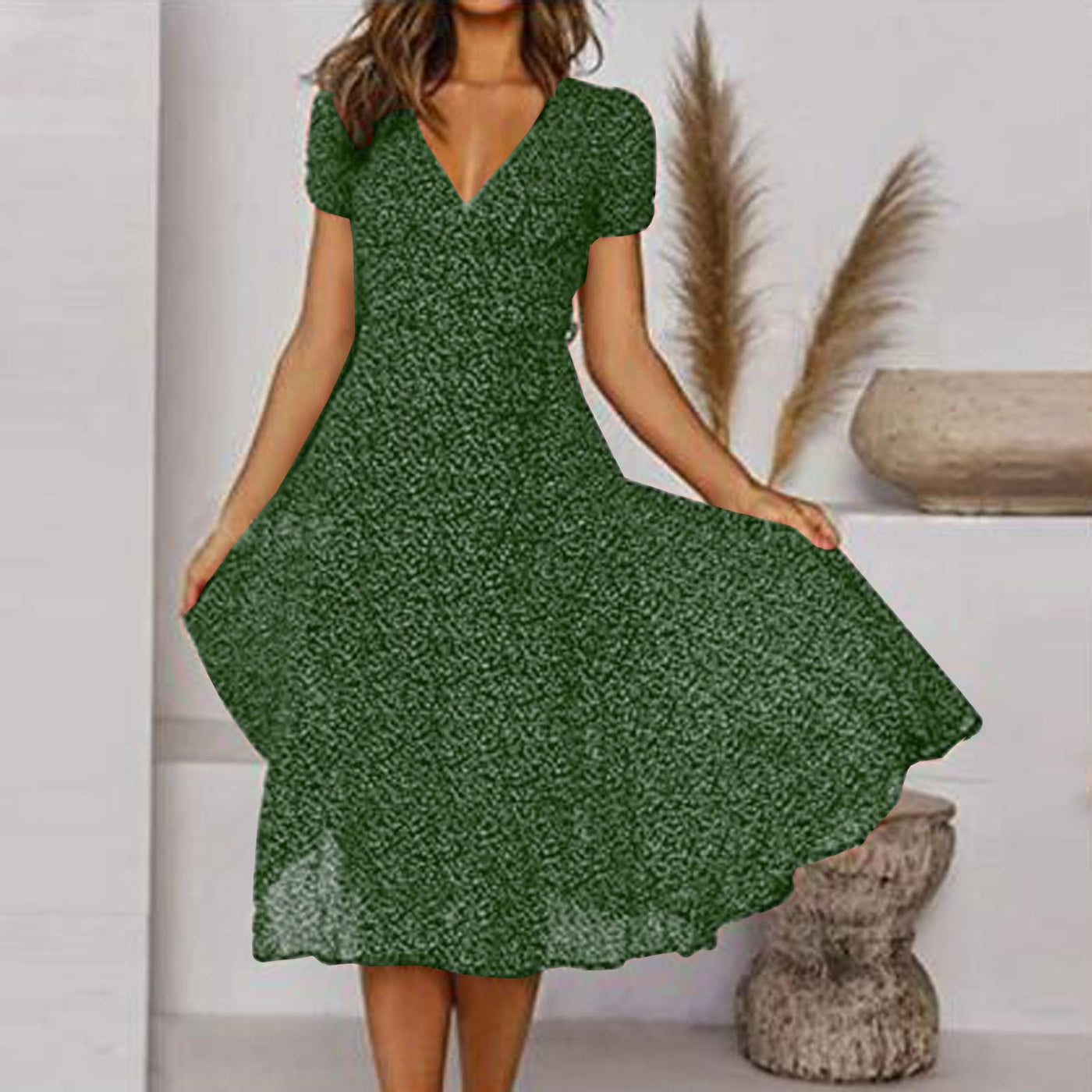 Robe d'été avec décolleté en V
