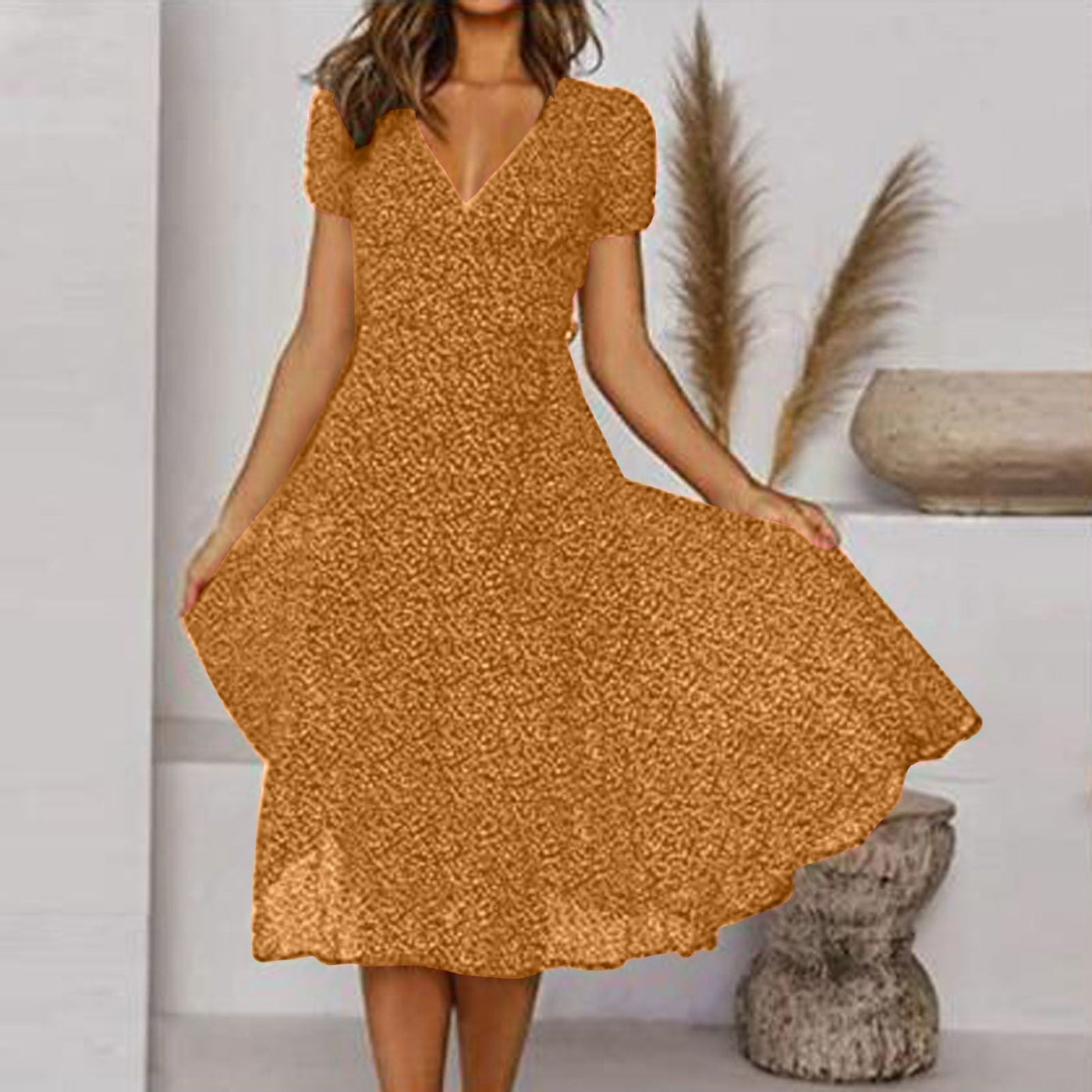 Robe d'été avec décolleté en V