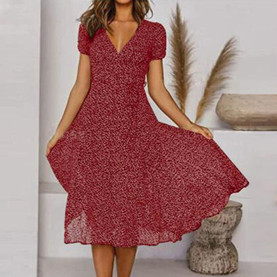 Robe d'été avec décolleté en V