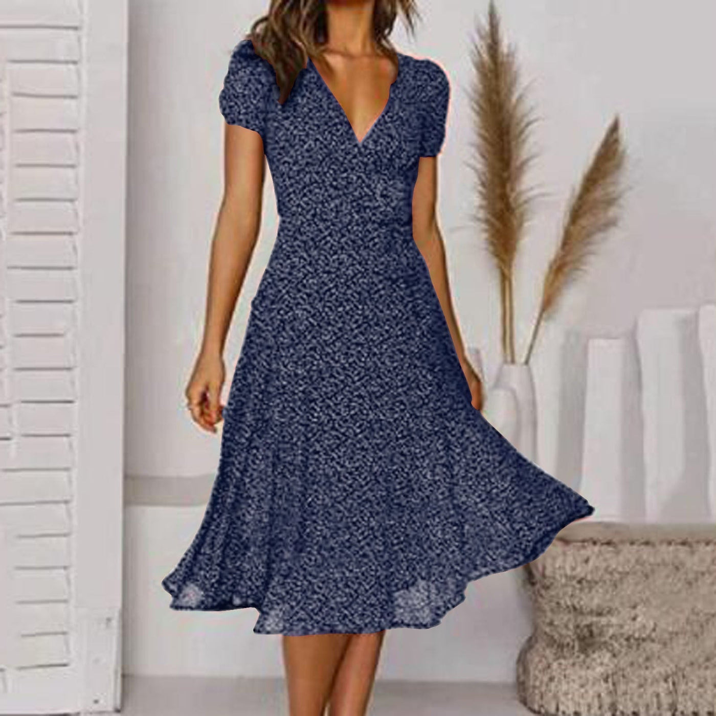 Robe d'été avec décolleté en V