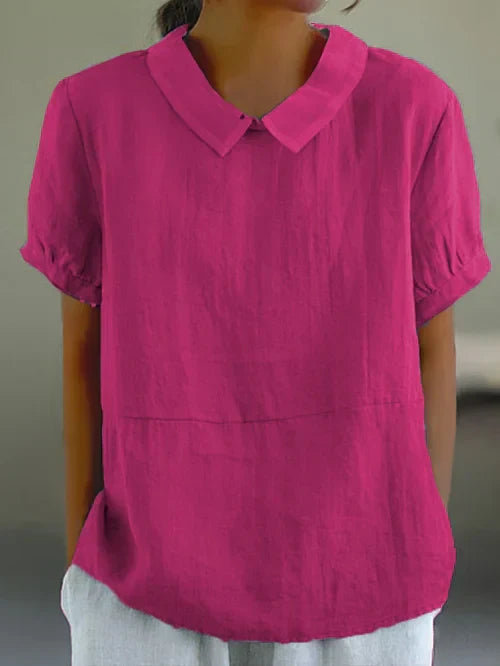 Top simple en tissu de haute qualité