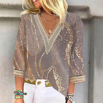 Willow | Blouse d'Été Femme - Blouse Élégante d'Été pour Occasions Décontractées et Formelles