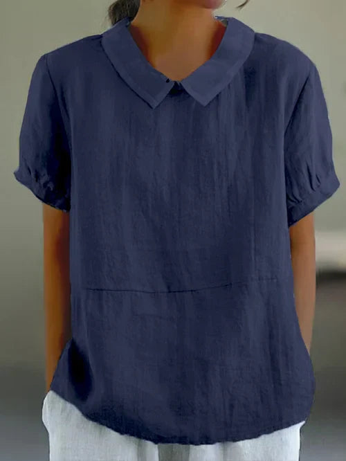 Top simple en tissu de haute qualité