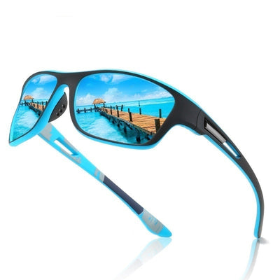 Jaxon | Lunettes de Soleil Sportives Polarisées, Protection UV400, Plastique et Titane