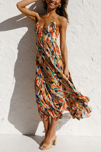 Robe midi Véronique en coton mélangé pour les vêtements de loisirs