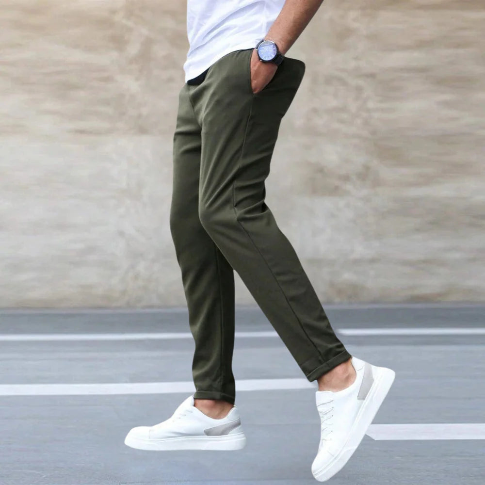 Pantalon jogger homme Oreste – Style décontracté chic – Coupe moderne et confortable – Leroux Mode