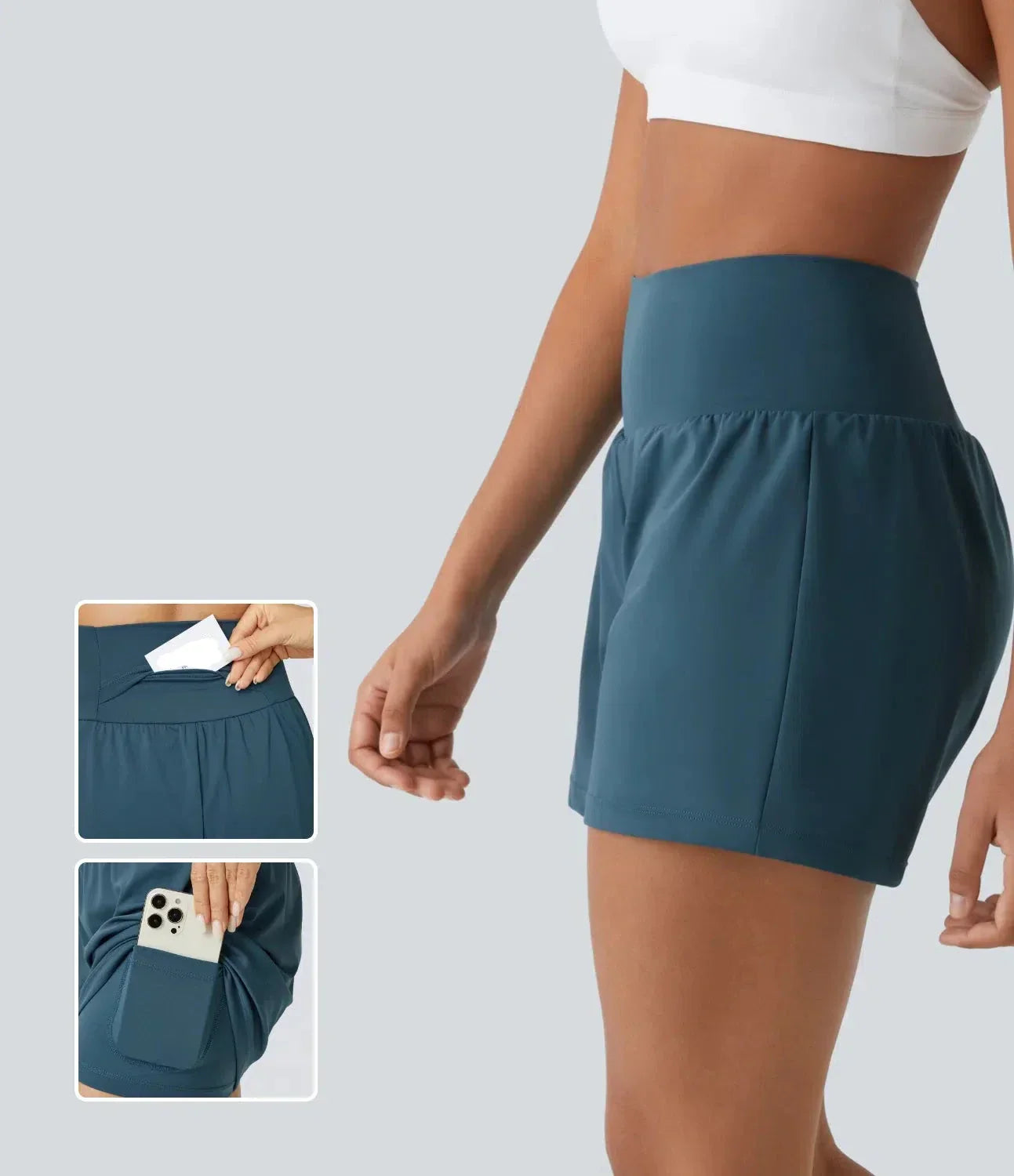 Margarethe  | Shorts de Yoga Design, Taille Haute, Matériau Respirant