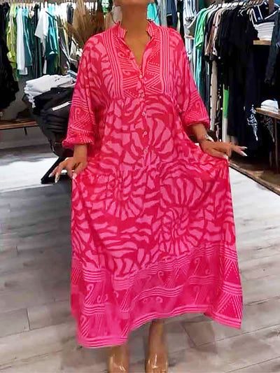 Mira | Robe Imprimée à Col V