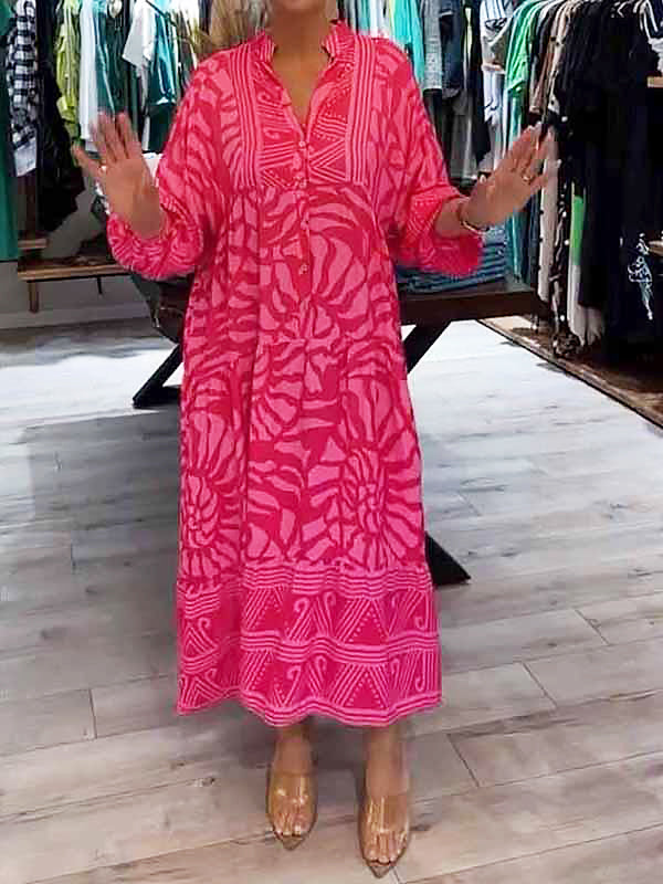 Mira | Robe Imprimée à Col V