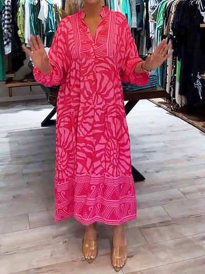 Mira | Robe Imprimée à Col V