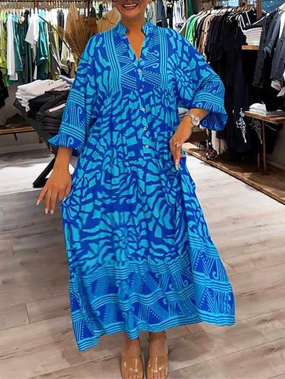 Mira | Robe Imprimée à Col V