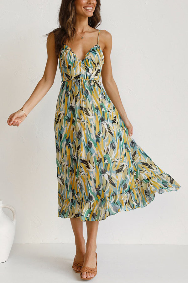 Robe midi Véronique en coton mélangé pour les vêtements de loisirs