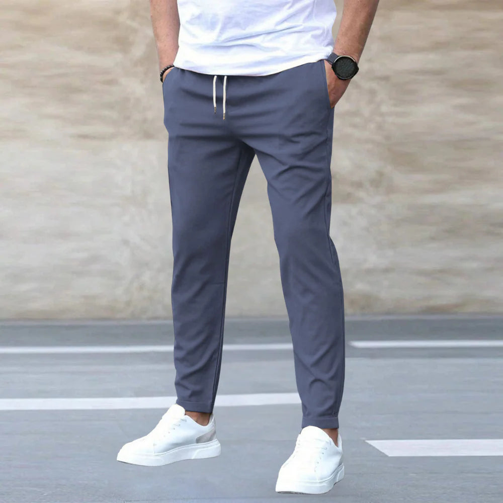 Pantalon jogger homme Oreste – Style décontracté chic – Coupe moderne et confortable – Leroux Mode