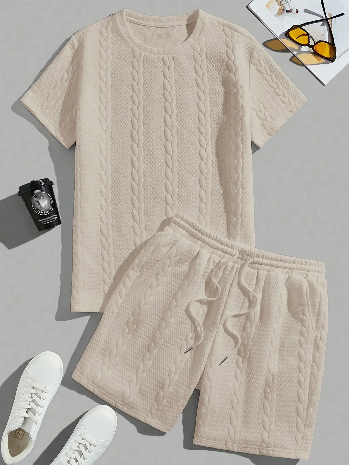 Ensemble homme en tricot – Confort ultime, style décontracté chic | Leroux Mode
