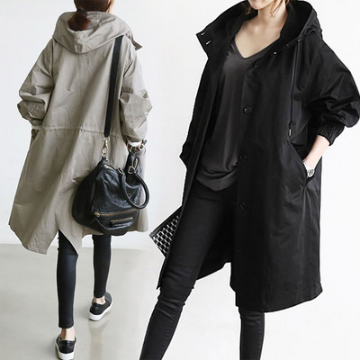 ADALEE - Long manteau imperméable pour femmes, parfait pour le printemps et l'été