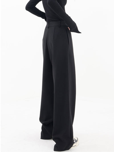 Pantalon large asymétrique - pantalon élégant pour femmes sur mesure