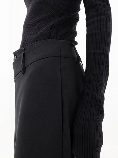 Pantalon large asymétrique - pantalon élégant pour femmes sur mesure