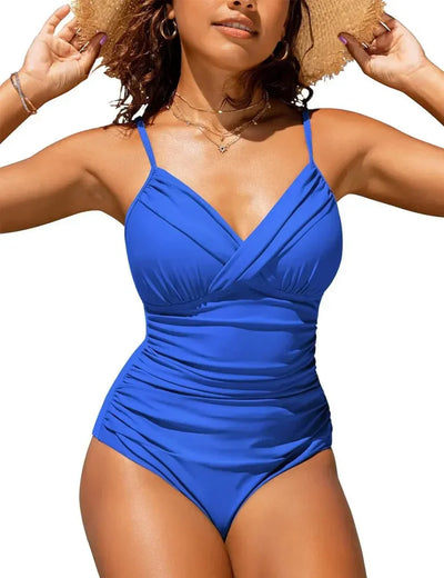 Maillot de Bain Push-Up avec Décolleté en V pour Femmes