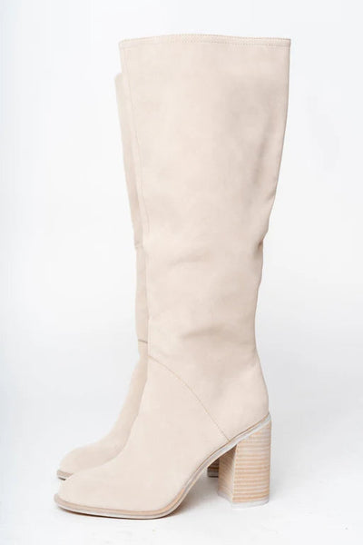 Elisabetta - Bottes Hautes Beiges pour Femmes