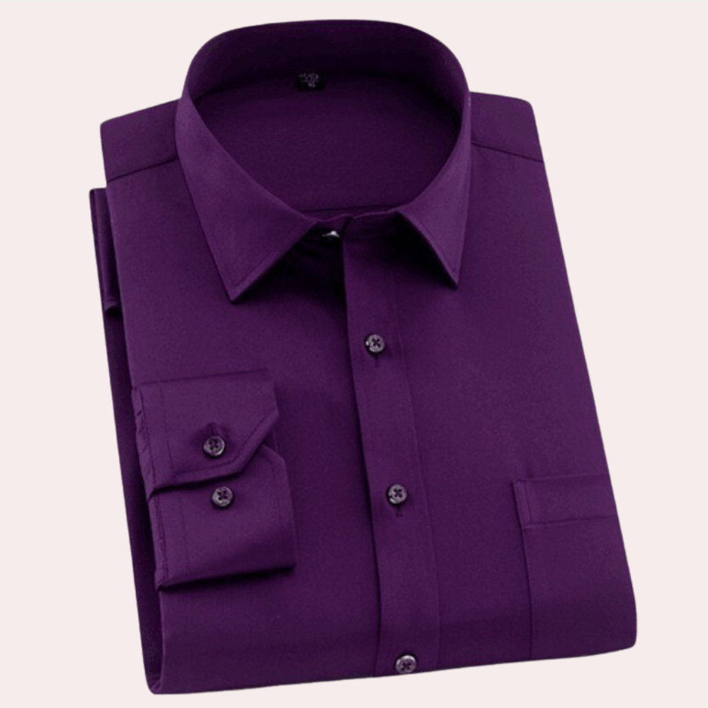 Alphonse - Chemise classique anti-rides pour hommes