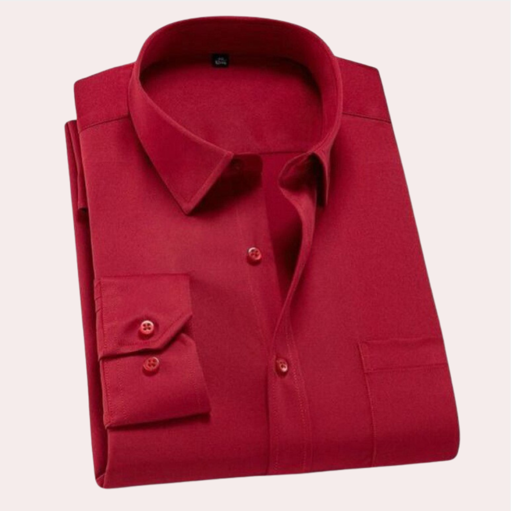 Alphonse - Chemise classique anti-rides pour hommes