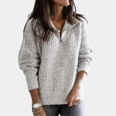 Camille – Pull femme à demi-zip