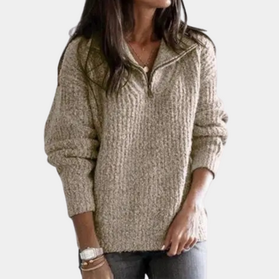 Camille – Pull femme à demi-zip