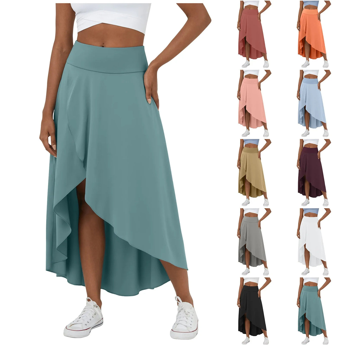 Natalia | Jupe Maxi Confortable Fendue