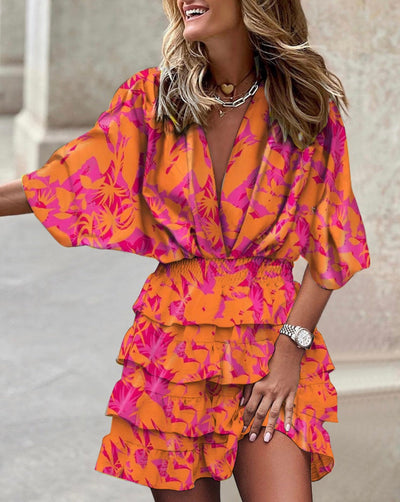 YOLANTE | Robe d'été multicolore tendance