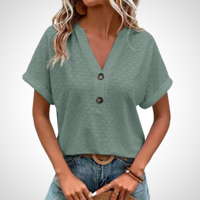 Jennifer Lässig Blouse avec décolleté en V