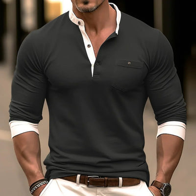 Chemise Élégante à Manches Longues pour Hommes