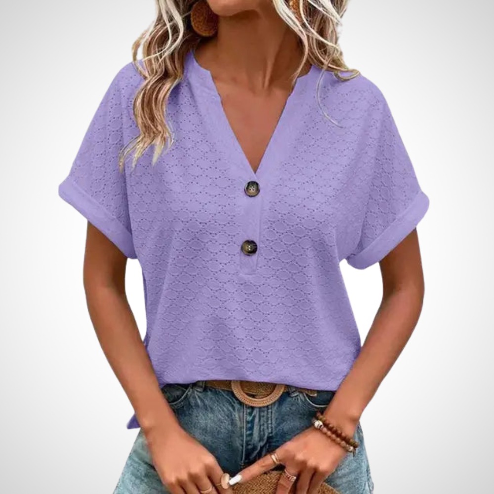 Jennifer Lässig Blouse avec décolleté en V