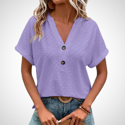 Jennifer Lässig Blouse avec décolleté en V