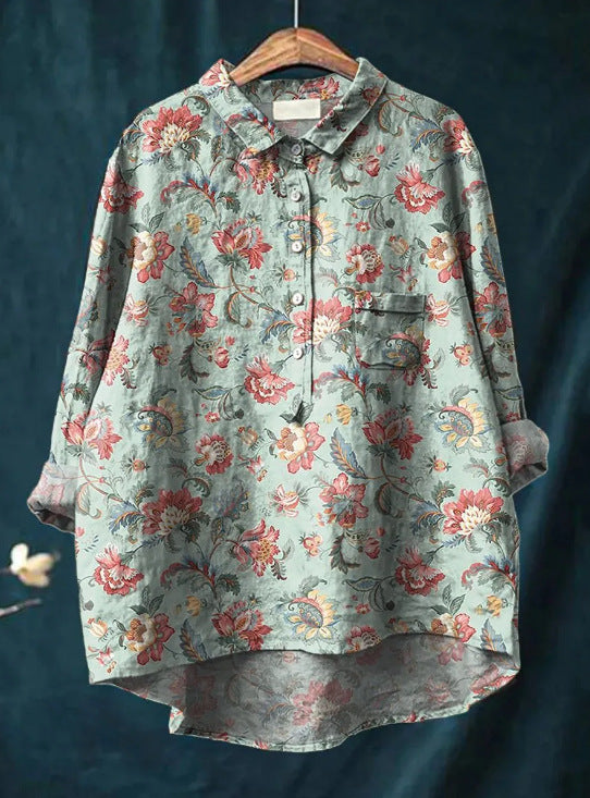 Harmine Blouse florale pour femme