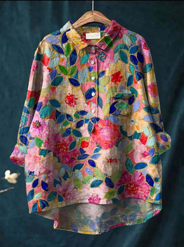 Harmine Blouse florale pour femme