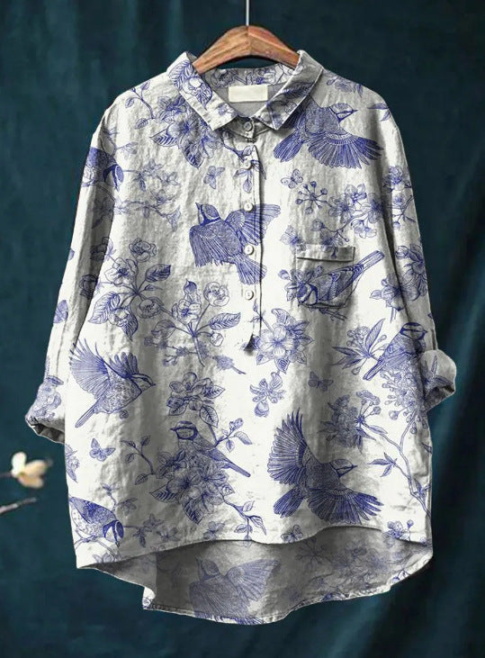 Harmine Blouse florale pour femme