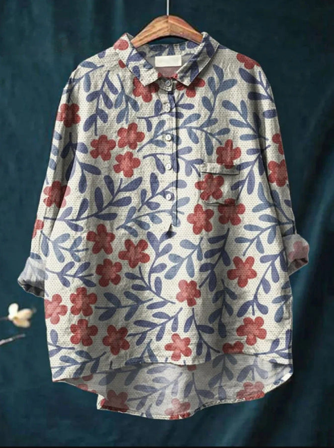 Harmine Blouse florale pour femme