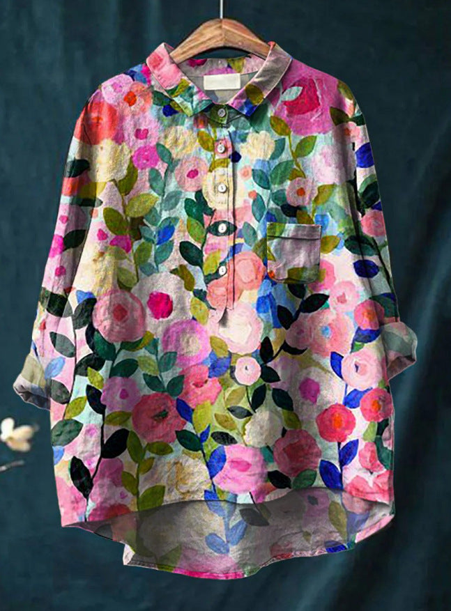 Harmine Blouse florale pour femme