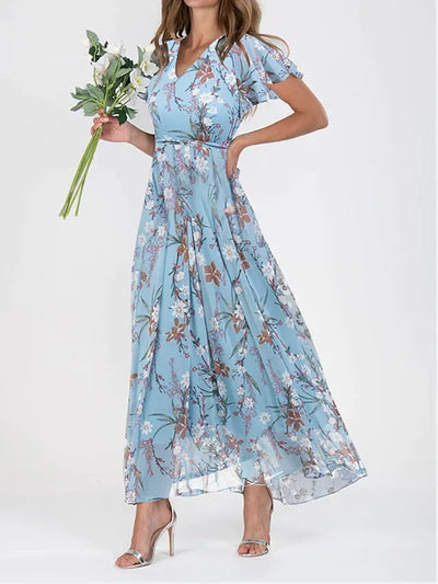 Robe femme mi-longue – Coupe ajustée – Tissu fluide élégant