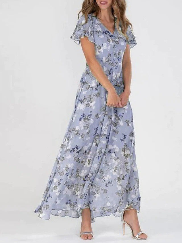 Robe femme mi-longue – Coupe ajustée – Tissu fluide élégant